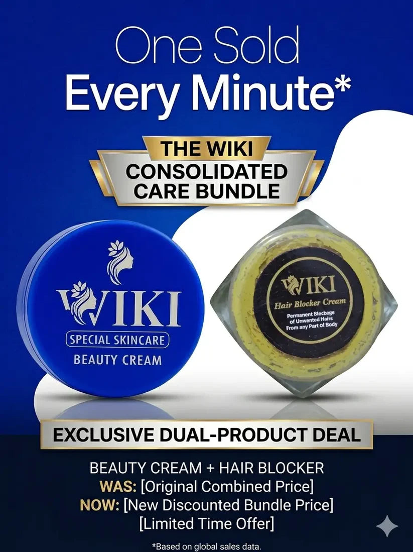 Wiki Consolidated Care Bundle featuring Beauty Cream and Hair Blocker Cream dual-product deal.