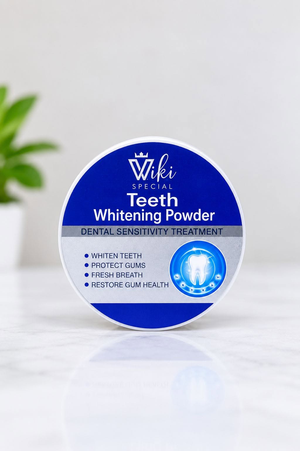 Wiki Special teeth whitening powder for dental sensitivity treatment